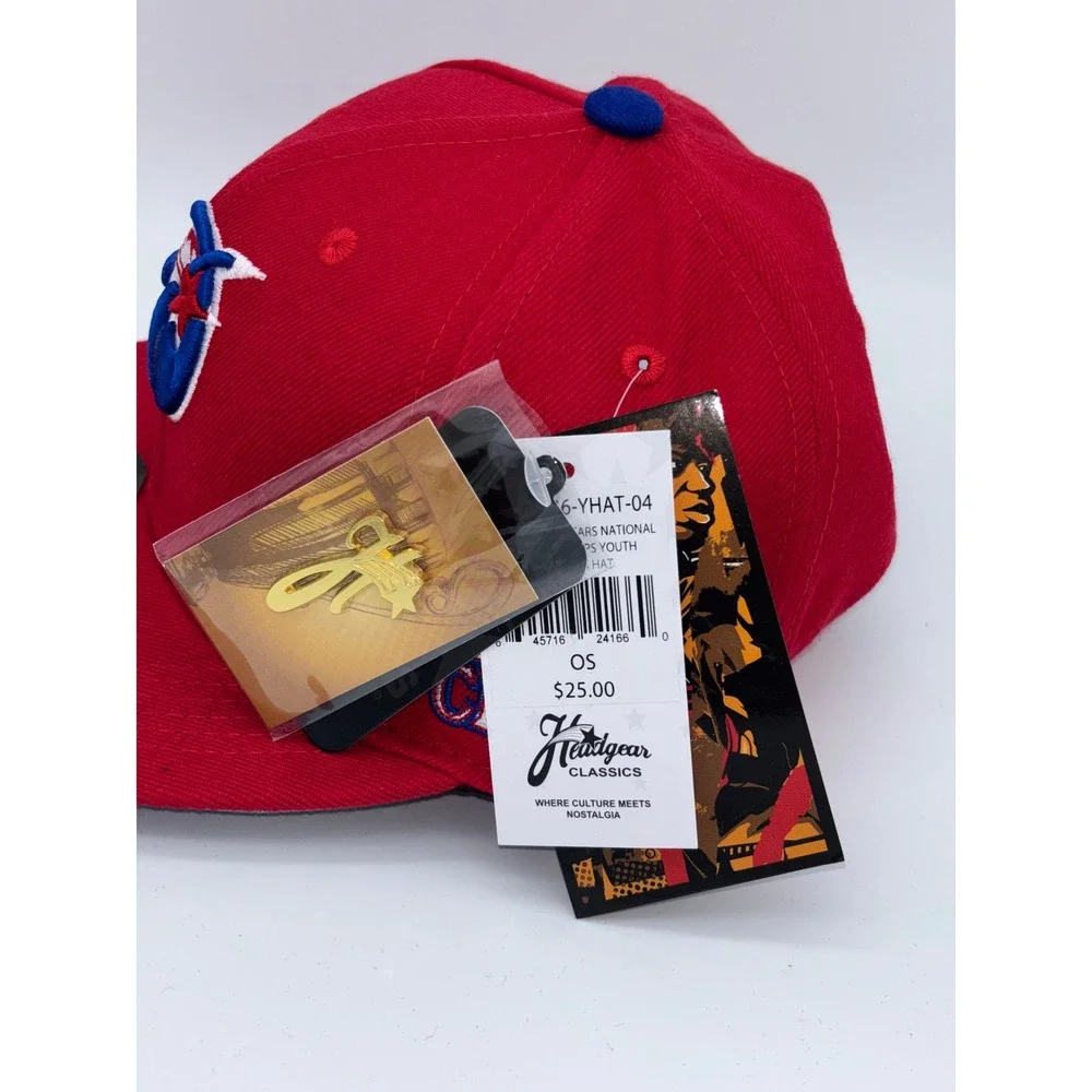 Headgear Classics Philadelphia Stars 1934 Youth Snapback Hat Red Negro League
